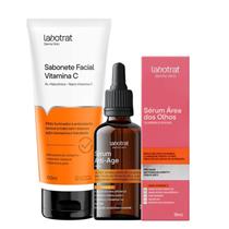 Kit Labotrat Vitamina C - Sabonete Facial 100ml + Sérum Anti-Age 30ml + Sérum Área Dos Olhos 15ml