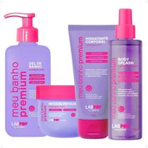 Kit LabPop by Labotrat Bubblegum Witch: Gel de Banho, Mousse Esfoliante, Hidratante Corporal e Body Splash