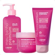 Kit LabPop by Labotrat It Girl: Gel de Banho, Mousse Esfoliante e Hidratante Corporal