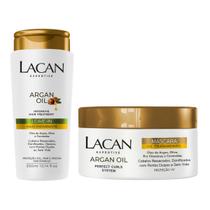 Kit Lacan Argan Oil Leave-in Hidratante 300ml + Máscara 300g