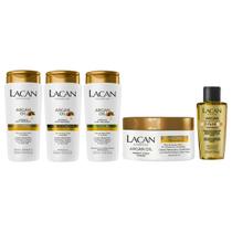 Kit Lacan Argan Oil Shampoo Cond Leave-in Mascara Óleo 30ml