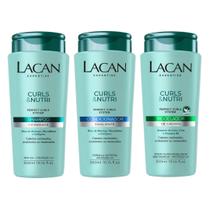 Kit Lacan Curls E Nutri Shampoo + Condicionador + Modelador