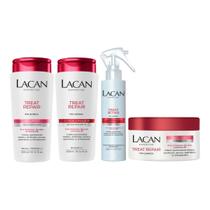 Kit Lacan Treat Repair Shampoo Condicionador Spray Mascara