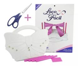 Kit Laço Fácil Progresso + Tesoura Base P/ Fazer Laços De Maneira Simples Kit Laço Fácil Progresso + Tesoura Base P/ Fazer Laços De Maneira Simples