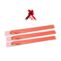 Kit Laço Fácil Vermelho Natal Decoração Presente 34cm 10/20/30 unidades