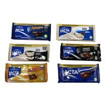 Kit Lacta Tamanho Família 6 Chocolates Barras Diversas 145g
