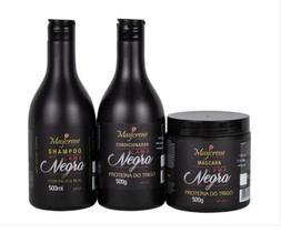Kit Lama Negra Matizador Ativador Tons Escuros Naturiun Maycrene (3 itens com 500 ml cada) Kit Lama Negra Matizador Ativador Tons Escuros Naturiun Maycrene (3 itens com 500 ml cada)
