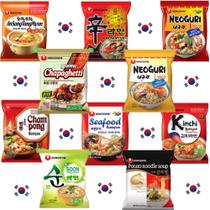 Kit Lamen Coreano Miojo Oriental Nongshim - 10 Sabores