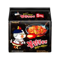 Kit Lamen Coreano Super Apimentado Buldak Hot Chicken Flavor Ramen 140g - 5 Pacotes - Samyang