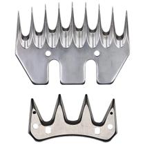Kit Lâmina 9 Dentes Reta Superior Inferior P/ Tosquiadeira Tosa Carneiro Ovelha KaQi