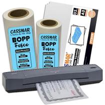 Kit Laminadora Aurora A3 BOPP A4 BOPP A3 Fosco Cassmar 220v