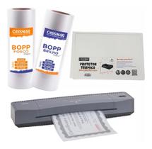 Kit Laminadora Auroura A3 + 02 Bopp A3 Brilho E Fosco 110 V