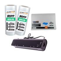 Kit Laminadora Menno A3 110v + 2 Bobinas BOPP Brilho Kit Laminadora Menno A3 110v + 2 Bobinas BOPP Brilho