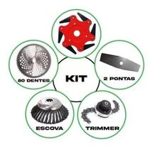 Kit Lâminas E Discos Corte Roçadeira Stihl Universal 4 Em 1