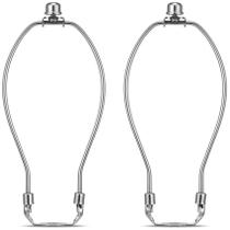 Kit Lamp Harp Qc de 9 polegadas com tampas de acabamento de lâmpada, 2 conjuntos de níquel Kit Lamp Harp Qc de 9 polegadas com tampas de acabamento de lâmpada, 2 conjuntos de níquel