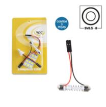 Kit lampada 12 led torpedo (31 a 41mm) e t10 12v (placa 12 leds 5050) Kit lampada 12 led torpedo (31 a 41mm) e t10 12v (placa 12 leds 5050)