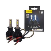 Kit Lâmpada Automotiva Super Led 8000k 12v Csp H3 Code