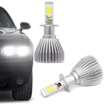 Kit Lâmpada C6 Super LED 2D H3 6000K 12V 24V 4200LM Efeito Xênon Carro e Caminhão