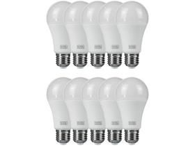 Kit Lâmpada de LED Bulbo Black+Decker E27 - Branca 9W 6500K A60 10 Unidades