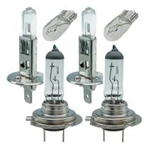 Kit Lampada Farol Alto Baixo E Lanterna Foco Duplo H1 H7 T10