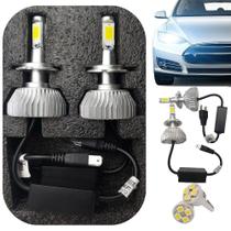 Kit Lâmpada Farol Carro Led HeadLight 2D 60w 6k 3200 Lm H7 - VXGROUP