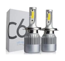 Kit Lâmpada Farol Super Led C6 7200 Lúmens