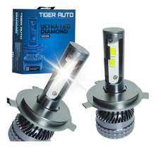 Kit Lâmpada H4 12V Farol Ultra Led Diamond 60w Forte 6500k 16000L Kit Lâmpada H4 12V Farol Ultra Led Diamond 60w Forte 6500k 16000L