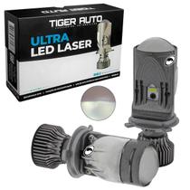 Kit Lâmpada H4 Ultra Led Laser Mini Projetor Canhão Super