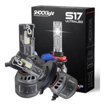 Kit Lâmpada H4 Ultra Led S17 Shocklight 10.000lm 6k Branco