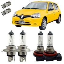 Kit Lâmpada Halógena Alto Baixo e Milha Clio 2012 A 2016