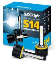 Kit Lâmpada HB3 HB4 Super Led Shocklight S14 Headlight 6000K