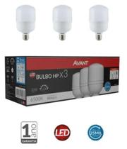 Kit lampada led 20W 3un bulbo E27 luz branca 6500K BIVOLT avant