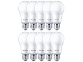 Kit Lâmpada LED Bulbo Philips 9W Amarela E27