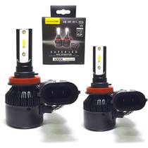 Kit Lampada Led Chip Csp Flip Ângulo de 360º 12v 6000k Encaixe H8 H9 H11 H16 PGJ19-3