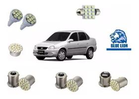 Kit Lampada Led Corsa Classic 95/2010 Teto Placa Ré Lanterna