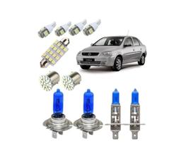 Kit Lâmpada Led Corsa Sedan 2003 A 2012 + H7 + H1.