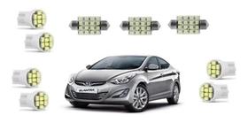 Kit Lâmpada Led Elantra 2011 2012 2013 Teto Placa Ré Farolet