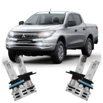 Kit Lâmpada Led Farol /Milha L200 Triton 2017/2019 6500K Haloway