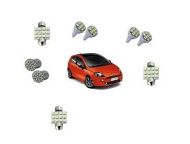 Kit Lâmpada Led Fiat Punto 2008 2009 2010 2011 Super Branca