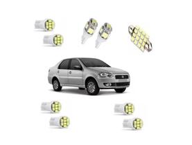 Kit Lâmpada Led Fiat Siena G4 2012 2013 2014 2015 2016