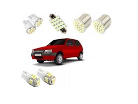 Kit Lâmpada Led Fiat Uno Mille Fire Way Luz Placa Ré Torpedo