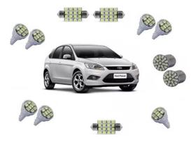 Kit Lampada Led Ford Focus 2009 A 2011 Pingo Teto Ré Placa