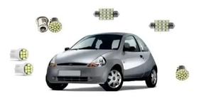 Kit Lampada Led Ford Ka 97/2007 Teto Placa Ré Farolete/pingo