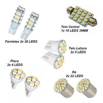 Kit Lâmpada LED Gol G2 G3 G4 G5 G6 - Efeito Xenon