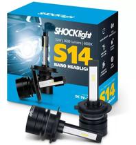 Kit lâmpada led h1 6000k 12v 32w 7200lm shocklight nano s14