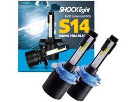 Kit lâmpada led h15 6000k 12v 32w 7200lm shocklight nano s14