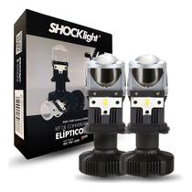 Kit Lâmpada Led H4 Conversão Mini Projetor Shocklight Kit Lâmpada Led H4 Conversão Mini Projetor Shocklight