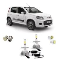Kit Lâmpada Led H4 Ré Pingo Novo Fiat Uno Vivace / Mille Way