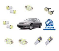 Kit Lampada Led Honda Civic 2004 2005 2006 Super Branca