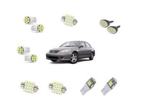 Kit Lampada Led Honda Civic 2004 2005 2006 Super Branca